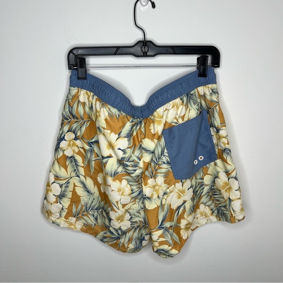 American Eagle Men’s Lined Swim Suit Trunks Floral Size Medium - Picture 3 of 9